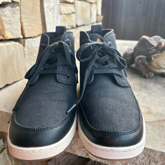 Levi’s Hi-top denim mens casual canvas lace up sneakers Sz-9. F - Picture 4 of 12